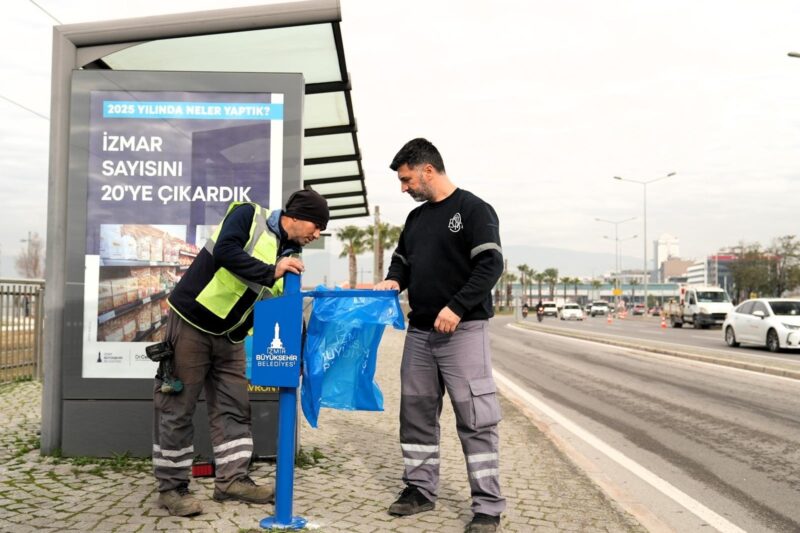 İzmir’de duraklar temiz ve düzenli