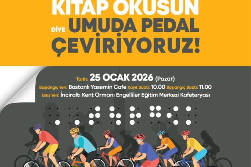 İzmir’de görme engelliler için farkındalık sürüşü