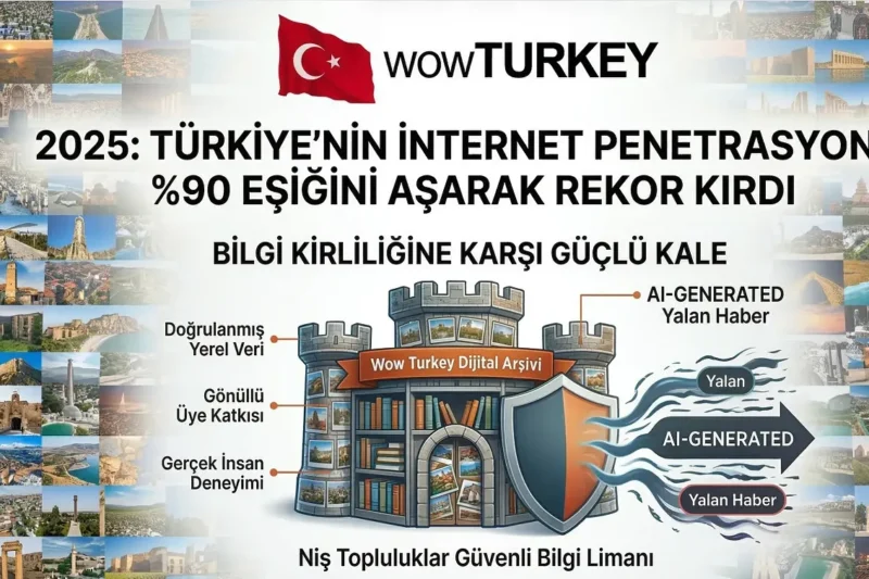 2025 Yılında Türkiye’de İnternet Penetrasyonu Yüzde 90,9 Seviyesine Ulaştı