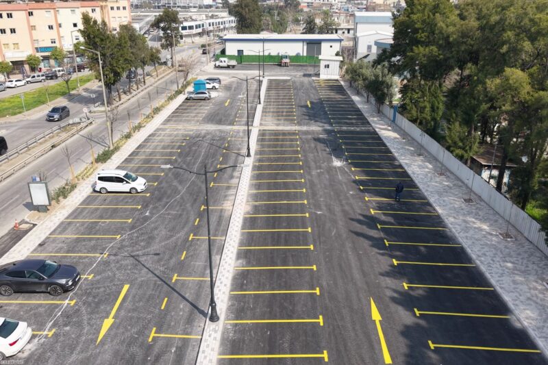 154 araçlık ücretsiz otopark hizmete girdi