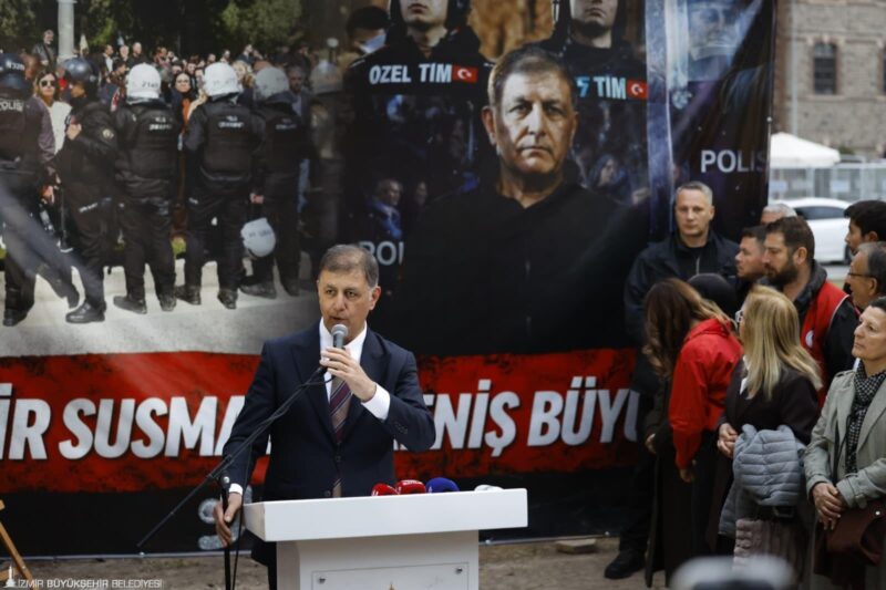 Başkan Tugay: Bu haksızlık bitmedikçe eylem de bitmez