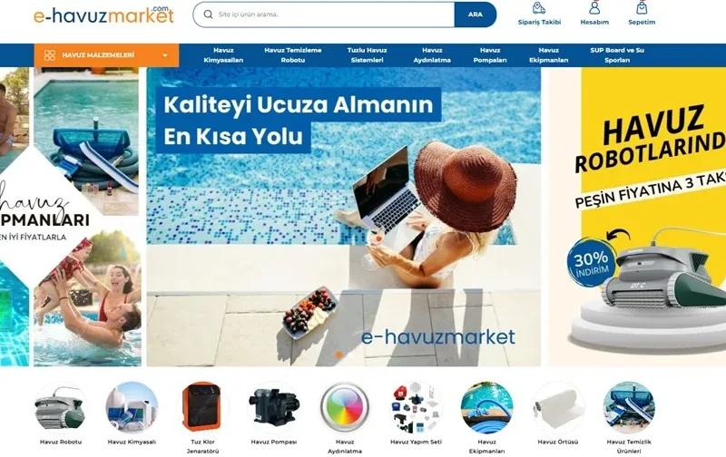 E-Havuz Market, Havuz Mekanik Sistemleri ve Robotik Temizlikte Teknik Deneyimi Dijital Hizmetle Buluşturuyor