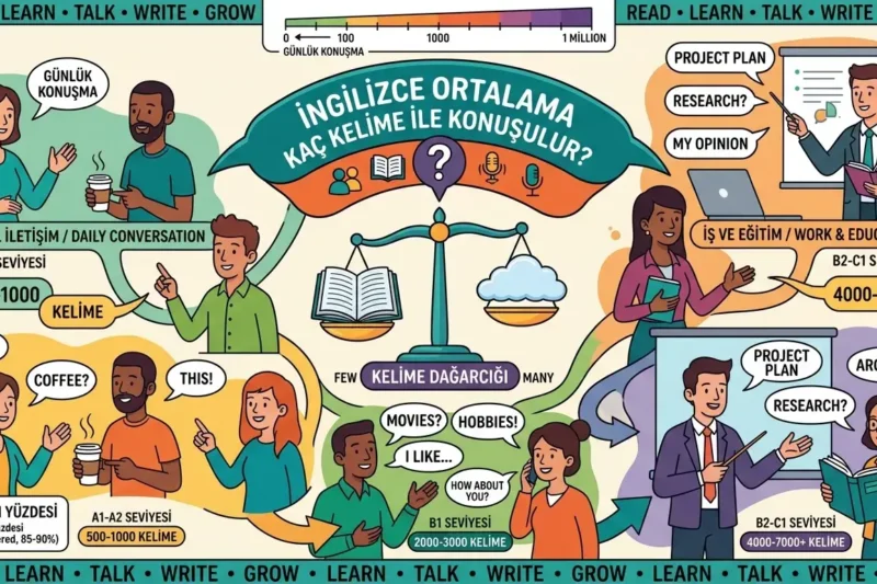 İngilizce ortalama kaç kelime ile konuşulur?