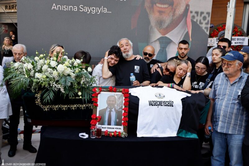 Başkan Tugay, Özkan Yücel’e son görevini yerine getirdi