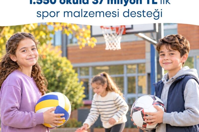 İzmir Büyükşehir Belediyesi’nden okullara 37 milyon TL’lik spor malzemesi desteği