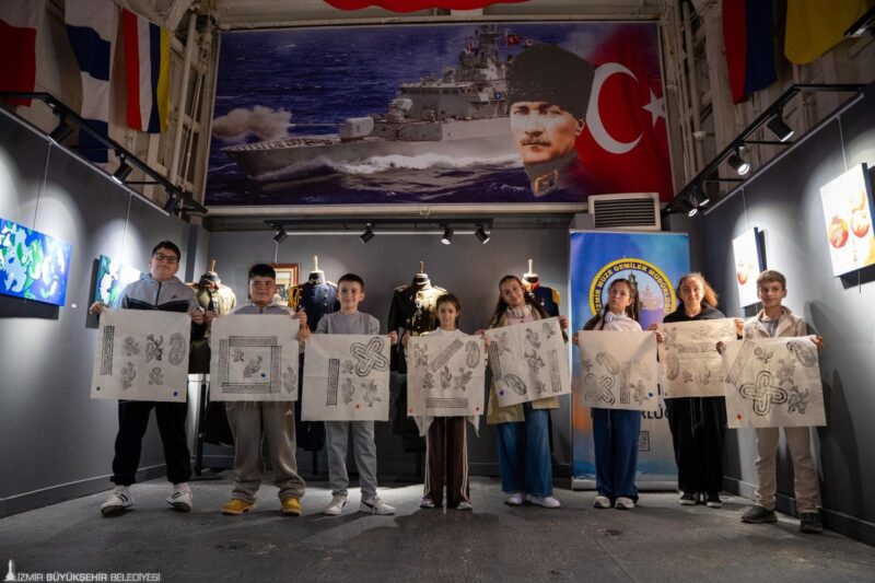Çocuklar İzmir’in kültürel mirasını sanatla keşfetti